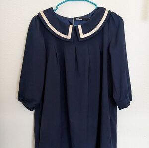 Dear Creatures twee dark blue Rare sailor dress - large